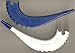 Jewish Toy Shofar Blue/White Plastic Noisemaker - Set/5