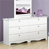 Nexera Dixie 6 Drawer Double Dresser in White