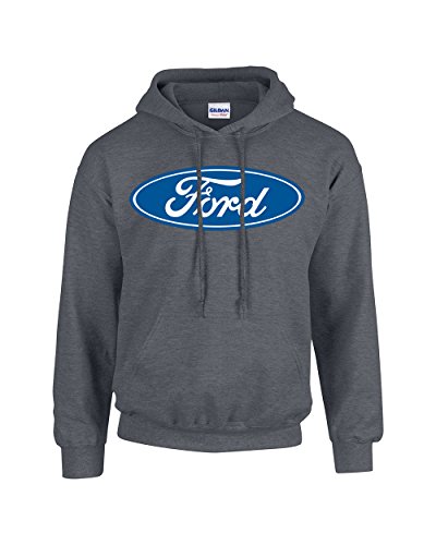 Ford Oval Hooded Sweatshirt Hoody-heathergray-xxl