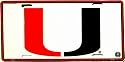 lp - 790 Miami Hurricanes College License Plate - 2072