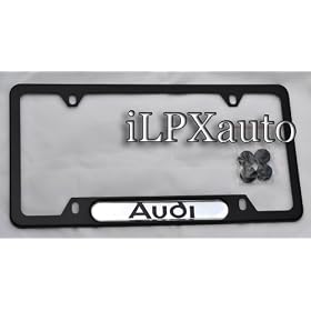 Buy Audi Black Stainless Steel License Plate Frame, NEW now!