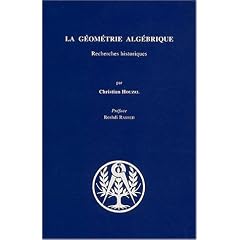 La g�om�trie alg�brique. Recherches historiques