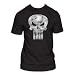 Search : Marvel Comics - Mens The Punisher White Logo Distressed Fitted T-Shirt In Black