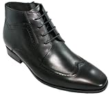CALDEN - K393371 - 2.6 Inches Taller - Height Increasing Shoes for Men (Black Dress Boot)