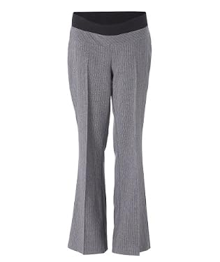 Maternity Value Pinstripe Trouser - Grey