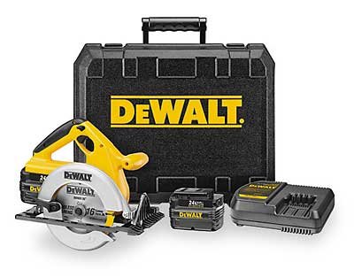 DEWALT DW007K-2 6-1 2-Inch 24-Volt Cordless Circular Saw Kit