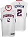 Joe Johnson Jersey: adidas White Replica #2 Atlanta Hawks Jersey
