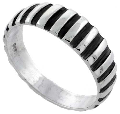 Domed Sterling Silver Ring
