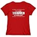 T-Shirt Woman Red " I Am Louse Trapped In A Human Body " Animals Large