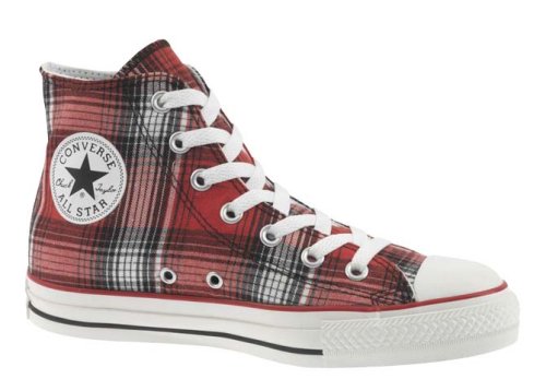 Converse Chuck Taylor All Star Hi Top Ombre Plaid Red/Black/White