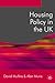 Housing Policy in the UK (Public Policy and Politics)
