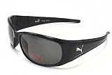 PUMA - PUMA 15053P PU15053P Shiny Black BK Sunglasses