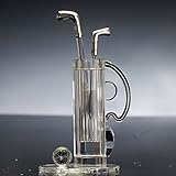 Godinger Crystal Golf Clubs with Bag