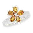 Sterling Silver Citrine Ring