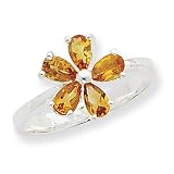 Sterling Silver Citrine Ring