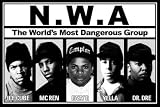 NWA (Ice Cube, MC Ren, Eazy E, Yella, Dr Dre) Music Poster Print - 24x36 Poster Print, 36x24 Poster Print, 36x24