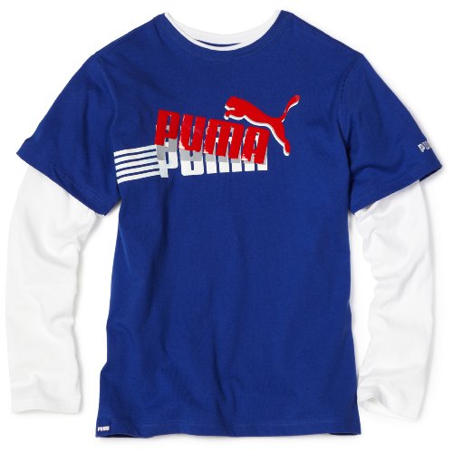 Puma - Kids Boys 2-7 Toddler Fan Slider Tee, Blue, 3T