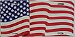 American Flag Metal License Plate