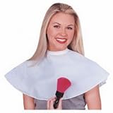 Scalpmaster Nylon Make-Up Cape 28" x 28" Velcro White (Pack of 2)