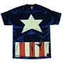 MARVEL COMICS "CAPTAIN AMERICA VEST" Costume Tee Licensed