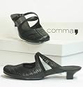 Top aktueller COMMA Damen Leder Sabot schwarz