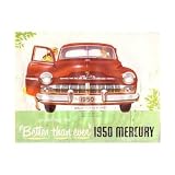 1950 MERCURY Sales Brochure Literature Book Piece by Mercury
