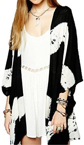 Hengsong Women's Retro Floral Loose Kimono Cardigan Casual Jacket Blouse Tops