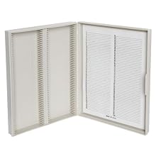 Dyn-A-Med 63000 Polypropylene Microscope Slide Box, Hinged, 100 Slide (Case of 50 Boxes)