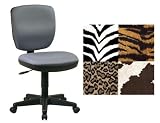 Office Star Work Smart Bobcat Animal Print Armless Office Desk Chairs SC3014-245