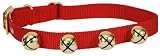 Premier Jingle Bell Dog Collar, Medium, Red