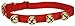 Premier Jingle Bell Dog Collar, Medium, Red