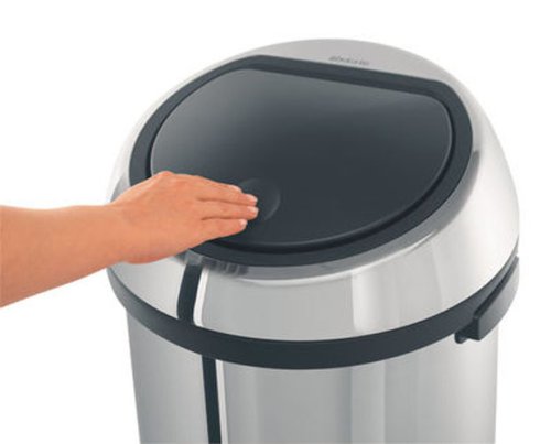 Brabantia Touch Bin, Matt Steel, 50 Litre