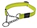 Reflective Nylon Choke Collar; Slip Show Obedience Training Gentle Choker for Large Dogs, Yellow