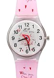 TimerMall OEM - Montre Enfants - Quartz - Caoutchouc - TimerMall OEM Bracelet Rose Blanc Cercle Cartoon Dial Timepiece