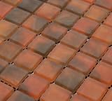 Glass Mosaic Tile Brown Orange Matte finish for kitchen bathroom pool spa bar 1 sq.ft #GM3028