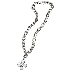 JEWELS D&G PREPPY SS NECKLACE W/CLOVER PENDANT DJ0879