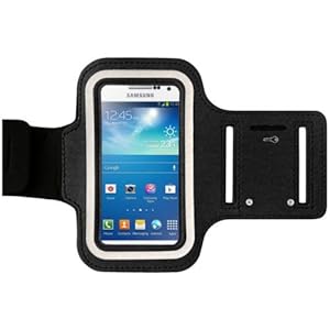 Black Sports Armbands Running Bike Cycling Gym Jogging Ridding Arm Band Case Cover for Samsung Galaxy S3 SIII S4 Ace2 iPhone 3G 3GS 4 4S 5, HTC One Blackberry And For Various Mobile Phones - Tie Phone With Your Arm (BLACK)