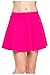 G2 Chic Women's Solid A-Line Skater Skirt