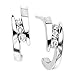 3 Diamond Earrings 1/4 ct. in 14K White Gold