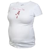 Alabama Crimson Tide Ladies White Maternity T-shirt