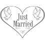T�rschild Just Married, Hochzeitsdeko von Ausverkauf :