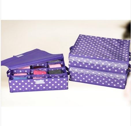 New Time-limited Acrylic Makeup Organizer Fold Slot Cell Underwear Undergarment Ties Sock Box Case Storage Organizer(rose red)