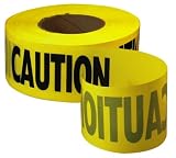 Empire Level 71-1001 1000-Feet by 3-Inch Caution Barricade Tape, Yellow
