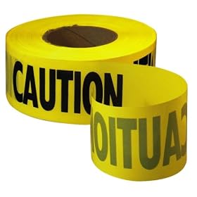 Empire Level 71-1001 1000-Feet by 3-Inch Caution Barricade Tape, Yellow