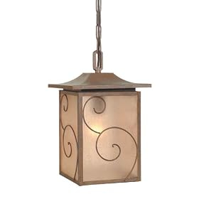 Royce Lighting RLC014-15 Outdoor 17 inch Convertible Lantern Corinthian Bronze with Amber... by Royce Lighting