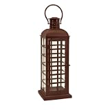26 Brick Red Classic Candle Lantern