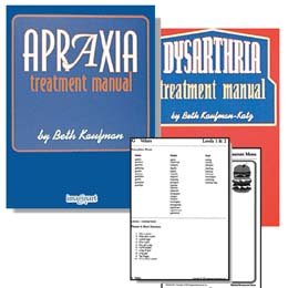 Apraxia and Dysarthria Treatment Manuals Combination - Book - Model 559004 by Sammons Preston