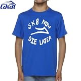 LAKAI ラカイ キッズ TシャツSK8 NOW YOUTH TEEユースサイズブルーNO1 Mサイズ