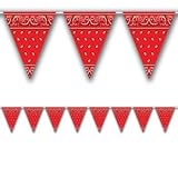 Bandana Pennant Banner Party Accessory (1 count) (1/Pkg)