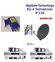 P 136 dig. Satanlage 4 TN,85 Alu anthrazit , 2 x SL 65